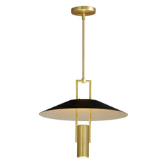 MAXIM Maxim 10098bksbr Tahoe Led Pendant Light 18 in Black Brass