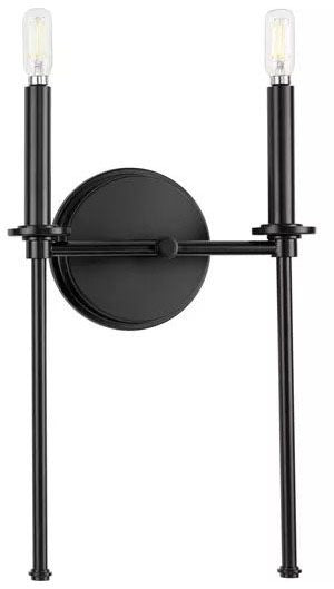 PROGRESS LIGHTING Progress Lighting p710107-31m 2-light Matte Black Vanity