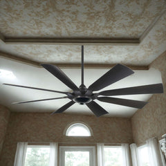 MINKA Minka f756l-cl Future 65 in 8 Blade Led Outdoor Ceiling Fan