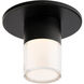 WAC Wac fm-240203-cs-bk Led Flush Mount 9W 5in Black 5-CCT