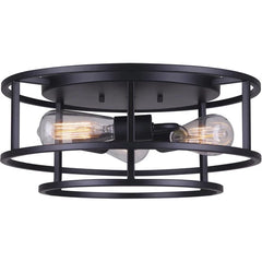 CANARM Canarm ifm757a16bk Madison 3 Light Flush Mount 16 Inches