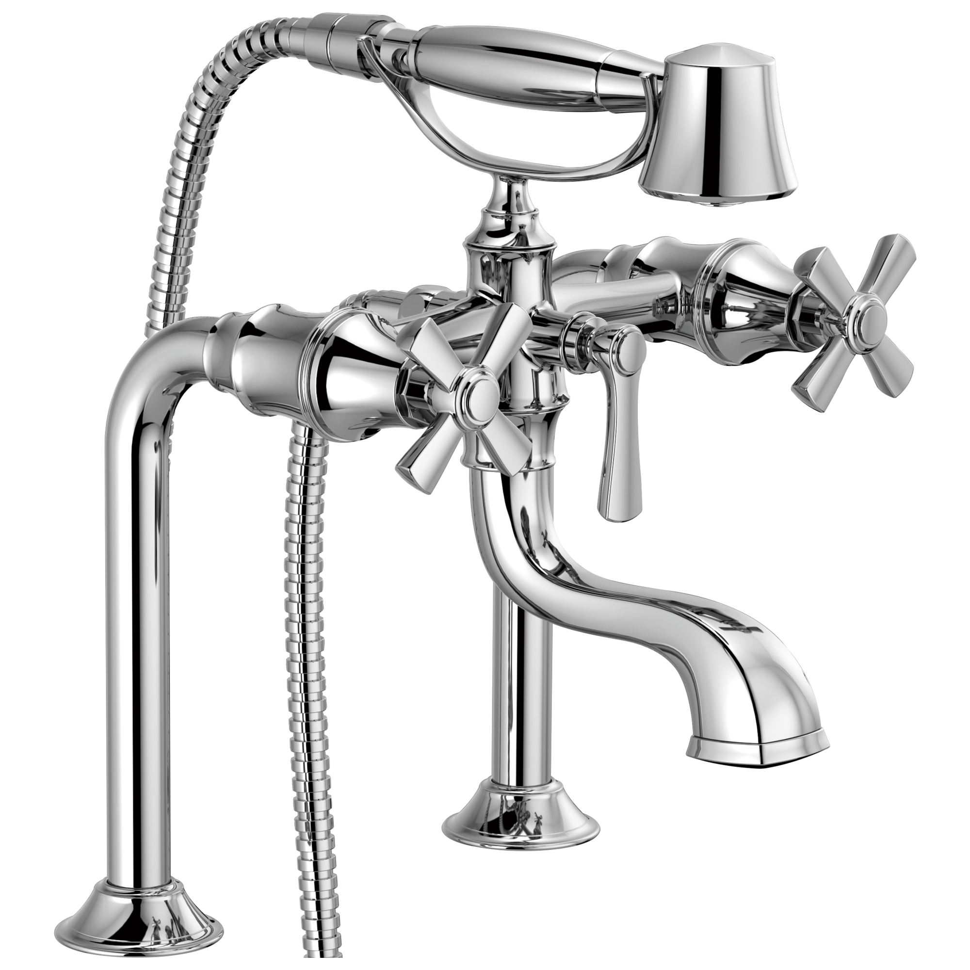 BRIZO Brizo t70361-pc Rook Tub Filler Trim Kit Cross Handles
