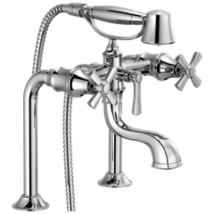 BRIZO Brizo t70361-pc Rook Tub Filler Trim Kit Cross Handles