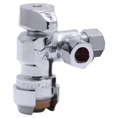 CASH-ACME Cash-acme 25558lf Dual Outlet Stop Valve 1/2 X 3/8 X 3/8 Inch