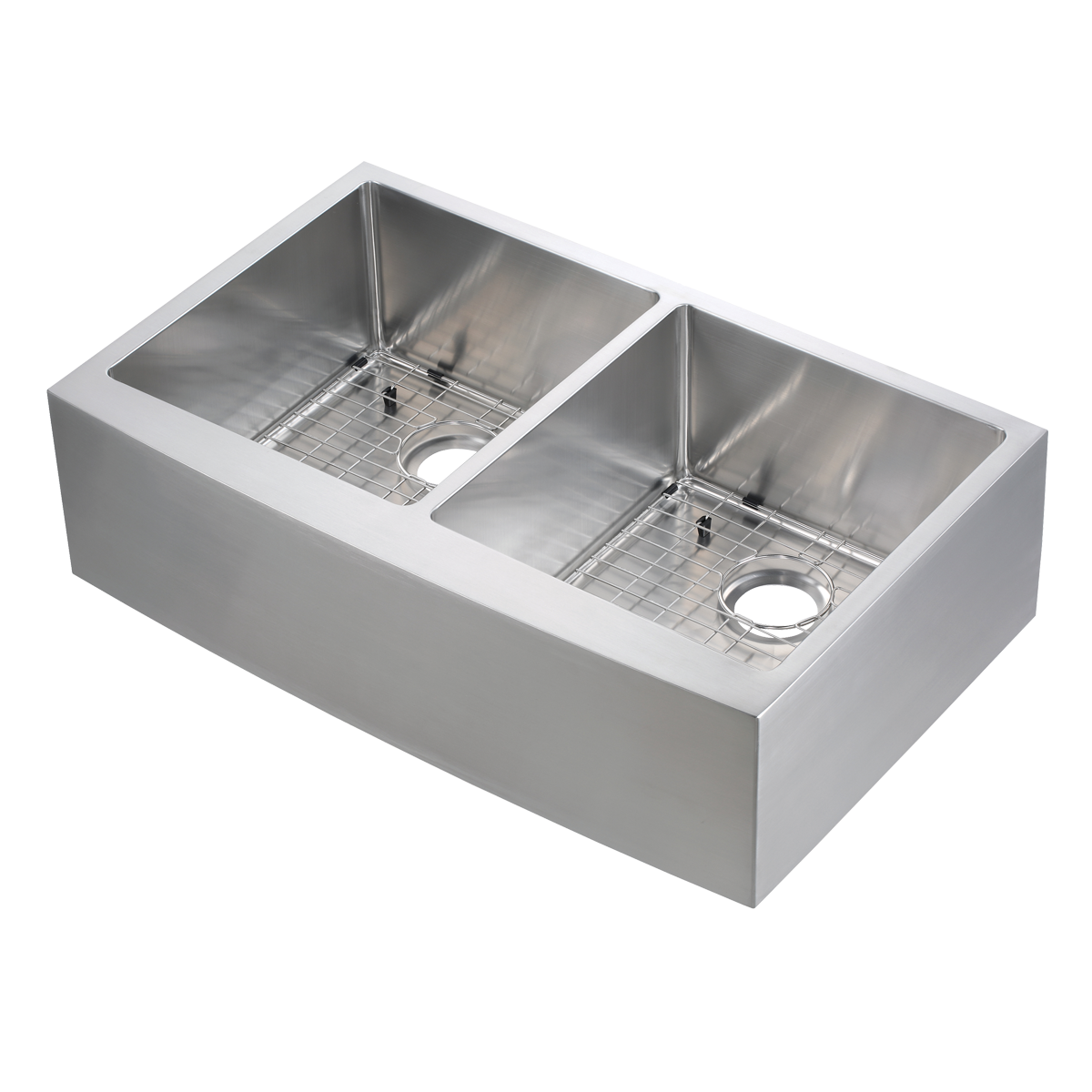 COMPASS Compass 482-6514 Double Bowl Undermount Farmhouse Sink
