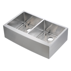 COMPASS Compass 482-6514 Double Bowl Undermount Farmhouse Sink
