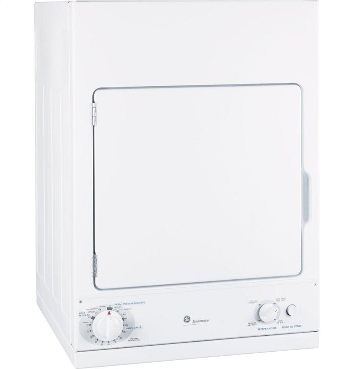 GENERAL ELECTRIC Ge dsks433ebww Electric Dryer 3.6 Cu Ft 24 Inch Stackable