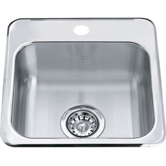 FRANKE Franke qsl1515-6-1n Drop-in Stainless Steel Sink 1 Hole