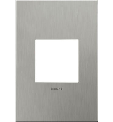 LEGRAND Legrand awc1g2bs4 1-gang Screwless Wall Plate Brushed Stainless