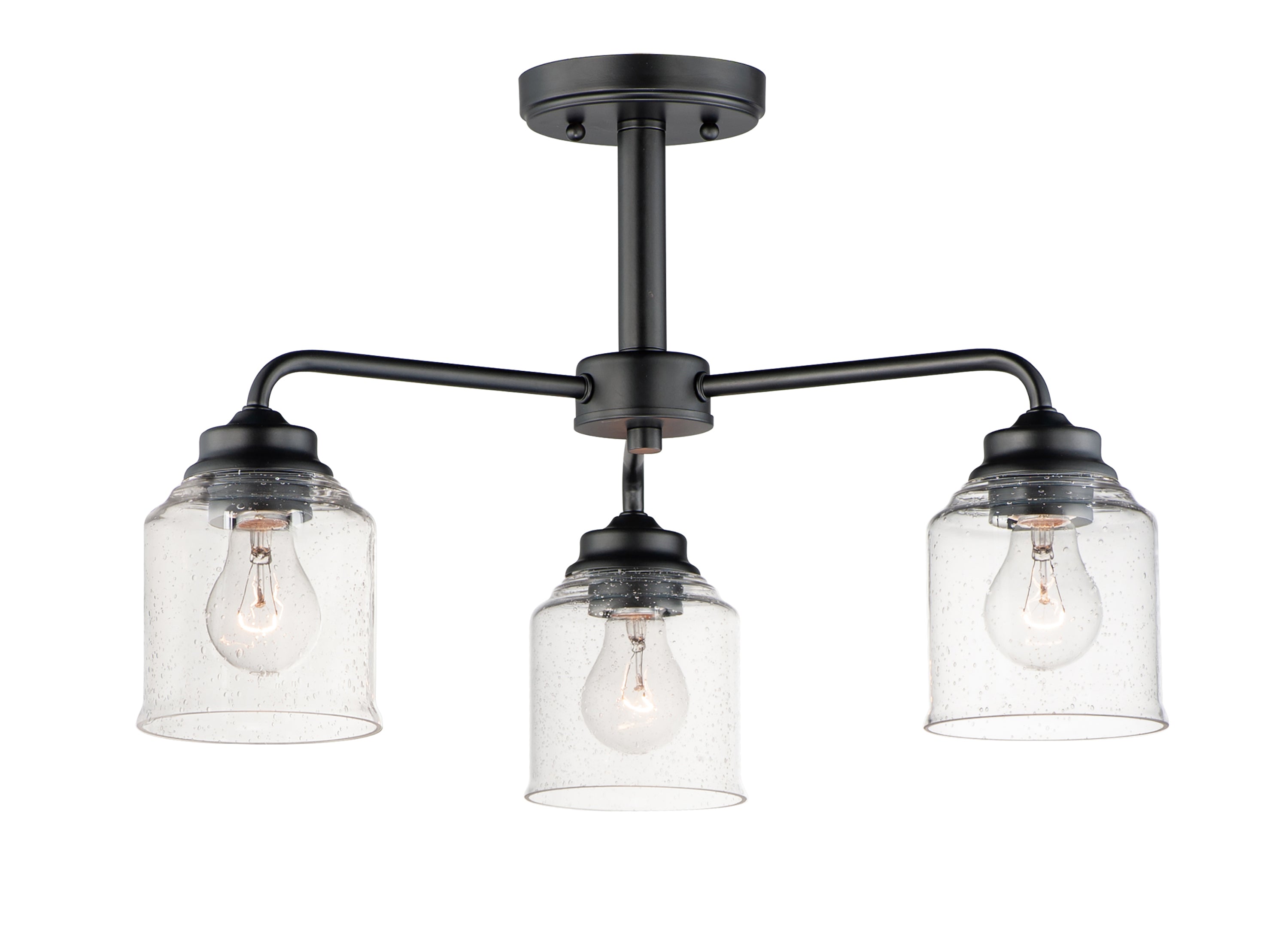 MAXIM Maxim 12260cdbk Acadia 3-light Semi-flush Chandelier