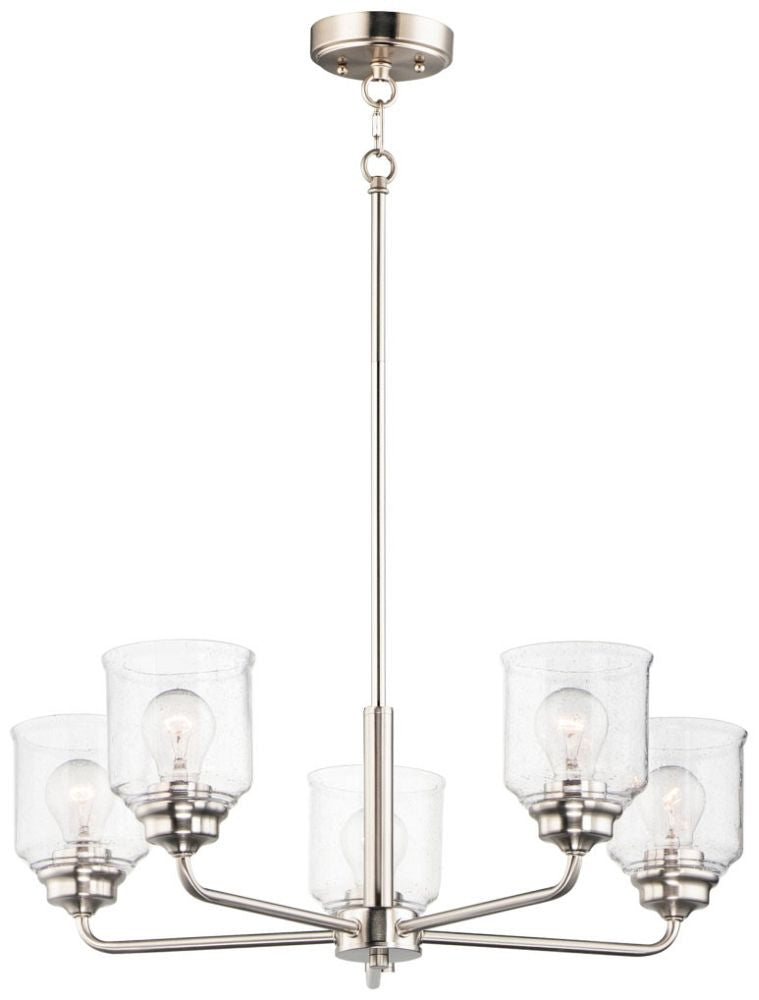 MAXIM Maxim 12266cdsn Satin Nickel Acadia 5-light Chandelier