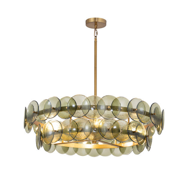 MAXIM Maxim 21823gnwbr Four Light Chandelier Weathered Brass