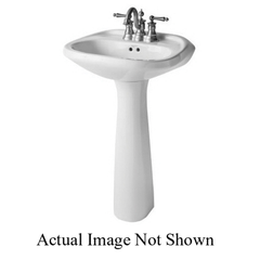 MANSFIELD Mansfield 232-4-wh Verona Oval Pedestal Lavatory White