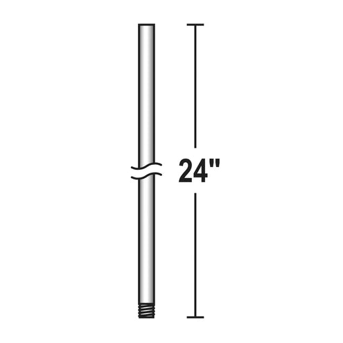 MINKA AIRE Minka Aire dr524-whf Down Rod 24 Inches Flat White