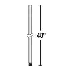 MINKA AIRE Minka Aire dr548-cl Down Rod 48 Inches Coal