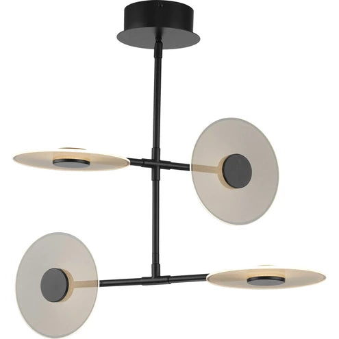 PROGRESS LIGHTING Progress Lighting p400255-031-30 Led Chandelier 25.5in Matte Black