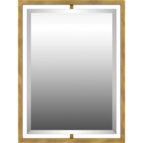 QUOIZEL Quoizel qr1857ws Beveled Wall Mirror 32x24 Weathered Brass