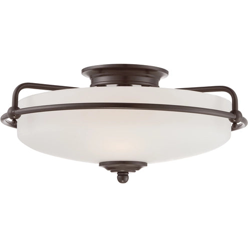 QUOIZEL Quoizel gf1617pn Griffin 3 Light Flush Mount 17 in