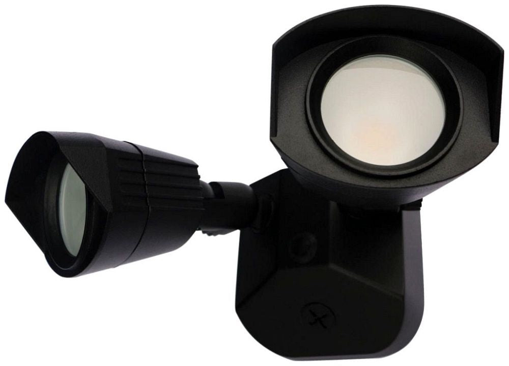 SATCO Satco 65/214 Led Security Light Dual Head Black