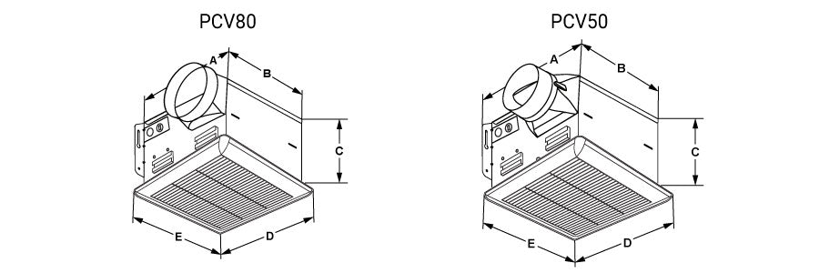 S&P S&P PCV80 4 Duct Diameter 120 V 1.15 A 80 CFM