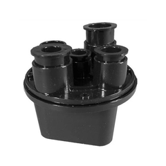 CONSOLIDATED Consolidated JBP57510 Plastic 5-Hole Junction Box (2 Fixture)