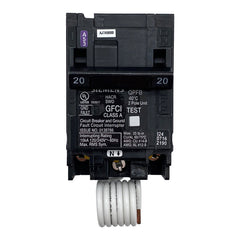 CONSOLIDATED Consolidated Q220GF 2-Pole 20A GFCI Circuit Breaker (2-Pole) QF220