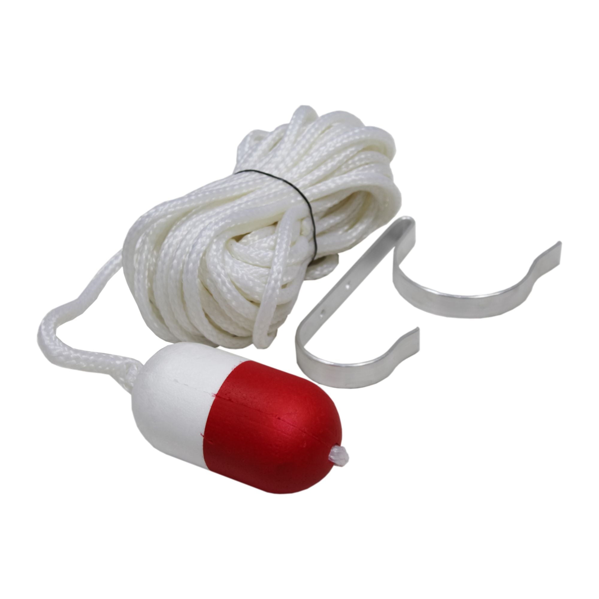 KEMP USA Kemp Usa 10-222-30 30 feet throw rope with float and ring buoy holder (30 ft)