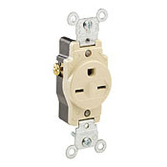 LEVITON Leviton 5029-W Narrow Body Single Receptacle 15 Amp 250 Volt (Single) 5651W