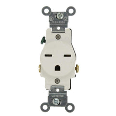 LEVITON Leviton 5029-W Narrow Body Single Receptacle 15 Amp 250 Volt (Single) 5651W