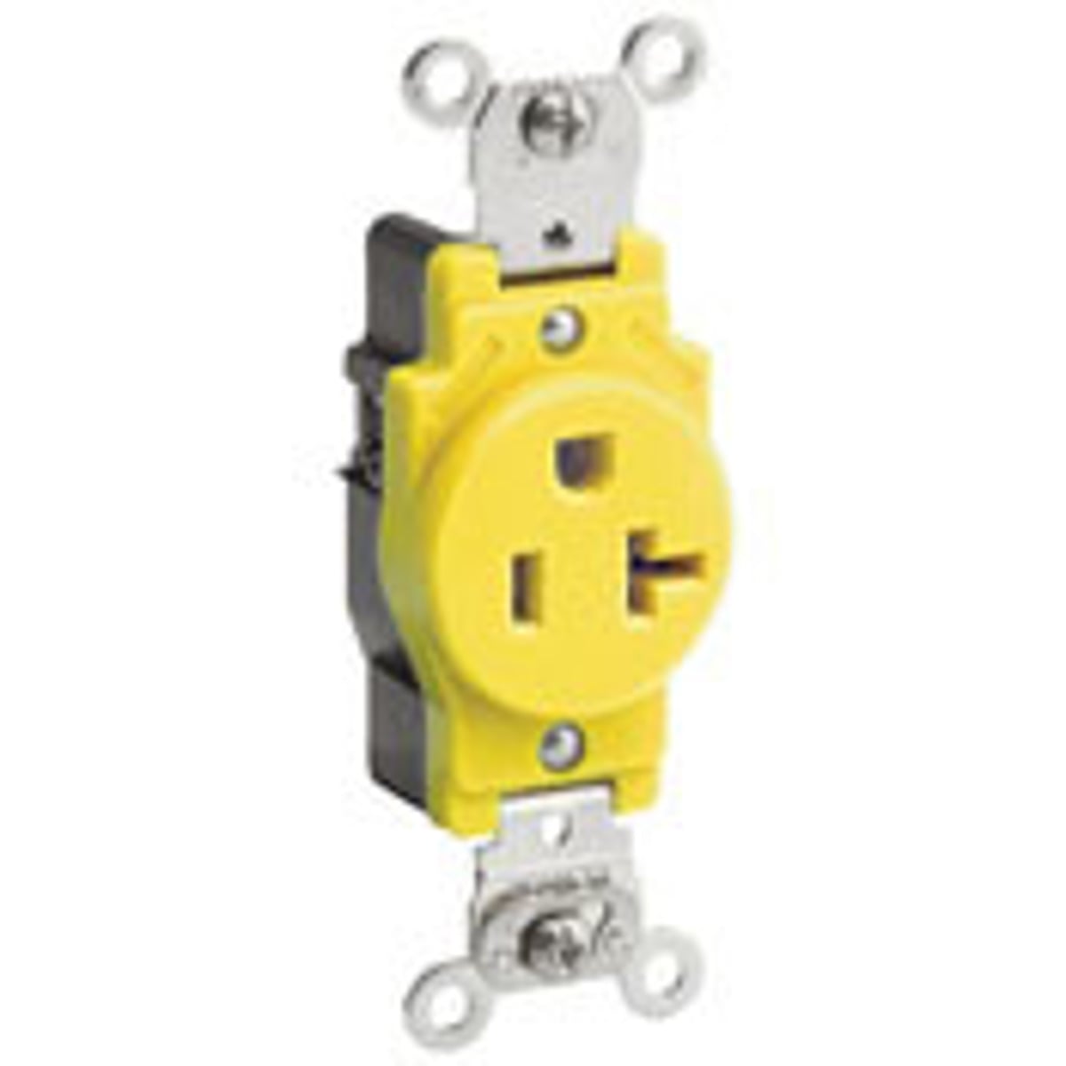 LEVITON Leviton 5361-W Single Receptacle Straight Blade 20 Amp 125 Volt (Single) RR201W