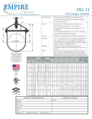 EMPIRE INDUSTRIES Empire Industries 11B1200 Clevis Standard (12 in) Replaces 120CLEVIS