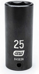 GEARWRENCH Gearwrench 84583N 1/2 inches Drive 6-Point Deep Impact Metric Socket 25 mm (1 Pack) 84583N