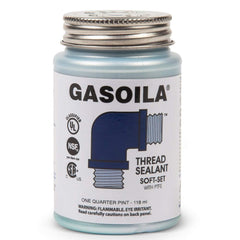 GASOILA Gasoila SS04 Soft-Set Pipe Thread Sealant with PTFE Paste 1/4 Pint Brush