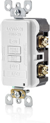 LEVITON Leviton AFRBF-W SmartlockPro Blank Face Afci Receptacle 20-Amp 120-Volt (1 Pack) AFRBF-W