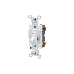 LEVITON Leviton 54502-2W Toggle framed double-pole AC quiet switch 15 Amp (1 Each)