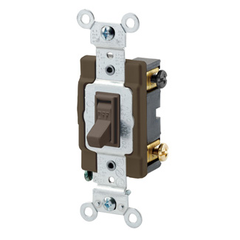 LEVITON Leviton 54502-2W Toggle framed double-pole AC quiet switch 15 Amp (1 Each)