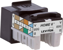 LEVITON Leviton 61HOM-RE6 Home 6 Snap-In Connector (1 Pack)