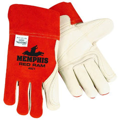 MCR SAFETY Mcr Safety 4921XL Red Ram Grain Cowhide Gloves X-Large (12 Pairs) 4921XL