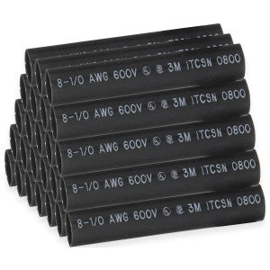 3M 3M ITCSN-0800-9-BOX Heat Shrink Heavy-Wall Cable Sleeve 9 x 0.8 in Box of 25