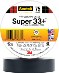 3M 3M 33 + SUPER-3/4X76FT Super 3/4 x 76 ft Vinyl Electrical Tape (10/Box) 33 + SUPER-3/4X76FT