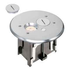 ARLINGTON Arlington FLBAR101NL Adjustable Round Metallic Floor Box 1-Gang