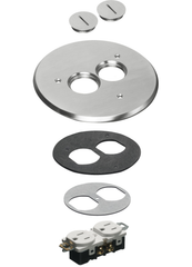 ARLINGTON Arlington FLB6220NL 6 inches Round Cover Kit (1-Gang, 6 in)
