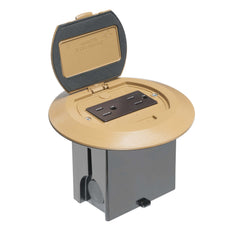 ARLINGTON Arlington FLBAFR101CA Non-metallic Adjustable Floor Box (L5.75 x W5.75 x H3.681 in)