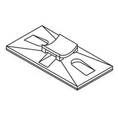 3M 3M CTB2X1BGA-C Cable Tie Mounting Base Foam Backed Adhesive 2 x 1 in