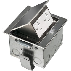 ARLINGTON Arlington FLBT4400BL Countertop Box Kit 1-Gang Square (Flush Mount)