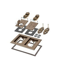 ARLINGTON Arlington FLBC8524BR 2-Gang Floor Box Cover Kit (1 Pack)