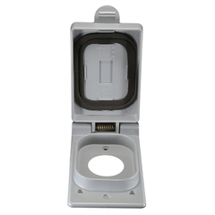 CANTEX Cantex 5133350 1-Gang 15 Amp Weatherproof Receptacle Cover (4.93 in x 2.85 in)