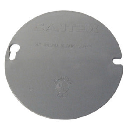 CANTEX Cantex EZYKL 4 in round blank cover (1 each)