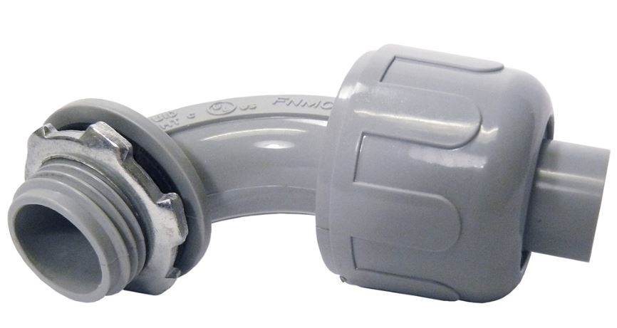 CANTEX Cantex 5441001 Enviro-Flex Liquidtight Connector (1/2 in, 90-degree)
