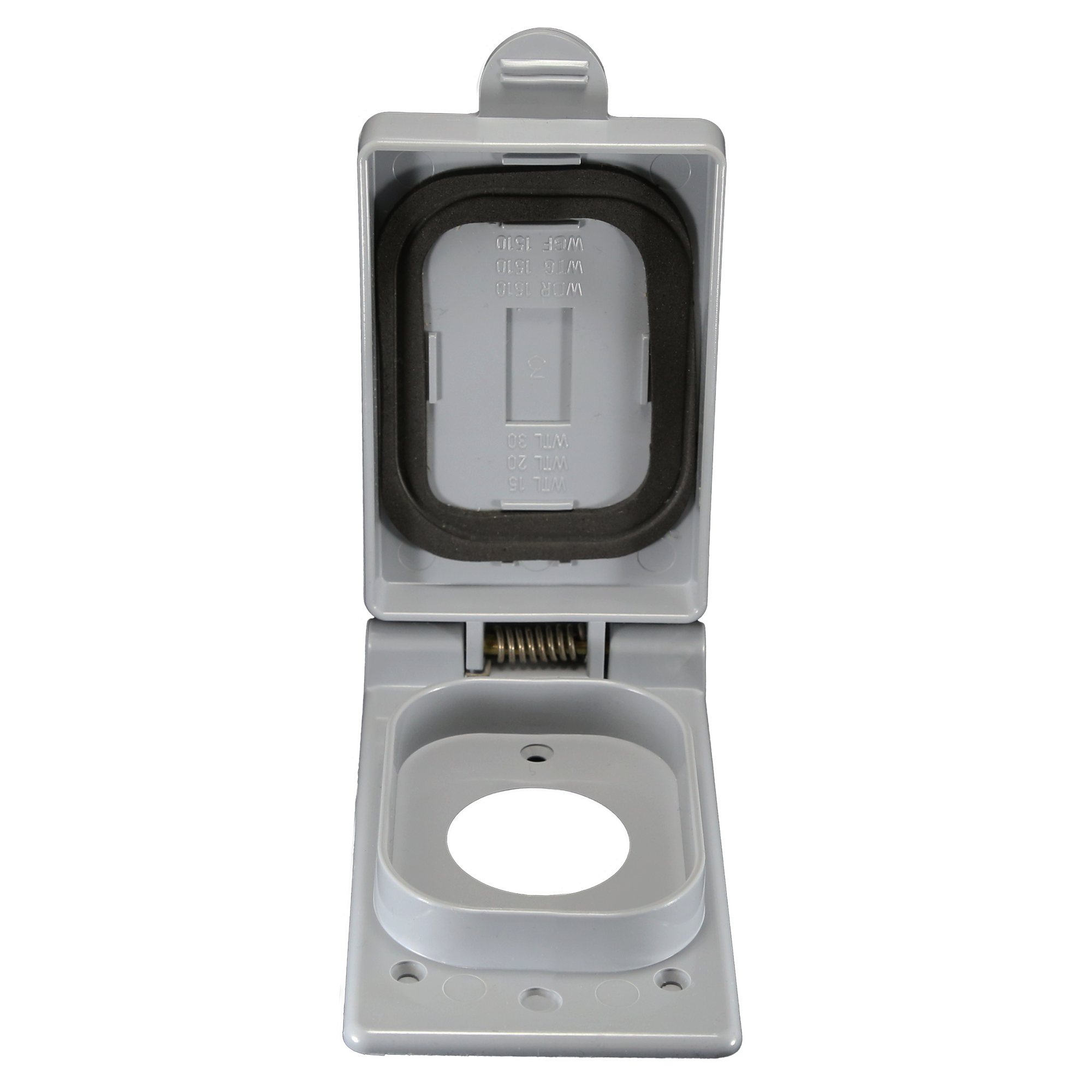 CANTEX Cantex 5133320 1-Gang 20 Amp Weatherproof Receptacle Cover (4.93 in x 2.85 in)